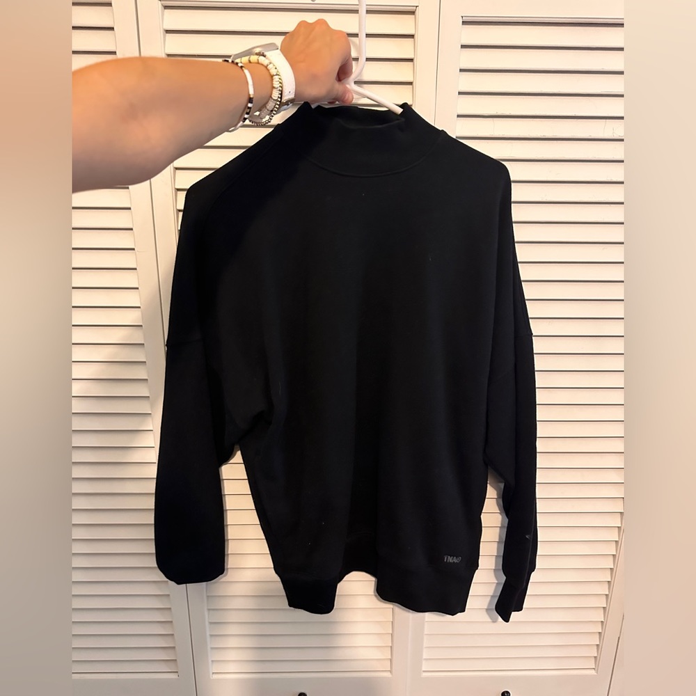 TNA mega fit mock neck sweatshirt